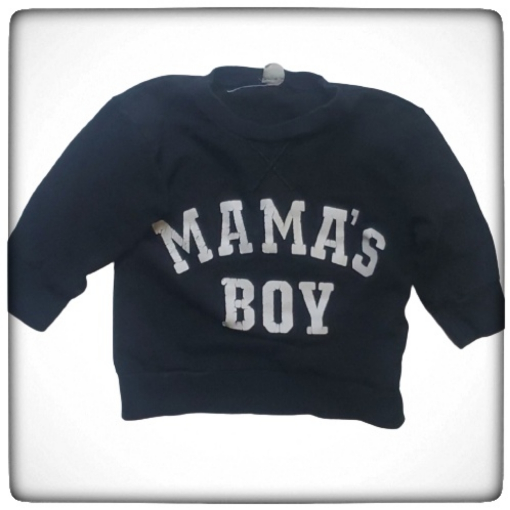 SHEIN Mama's Boy Sweatshirt-90-2T